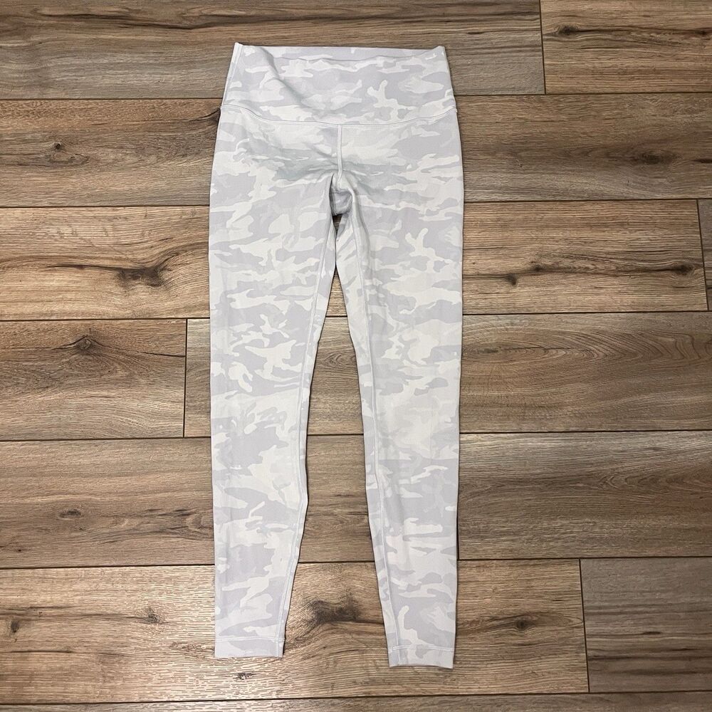 Lululemon Wunder Under High Rise Tights Luxtreme Women's 10 Camo Alpine 29”